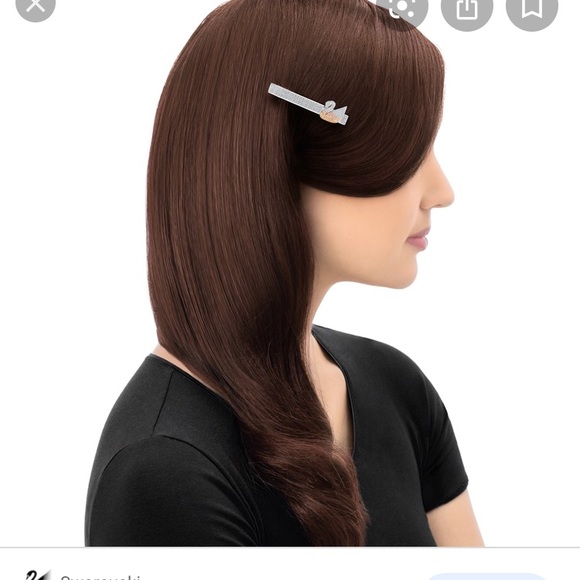 NWT Swarovski swan facet hair clip - Picture 5 of 7